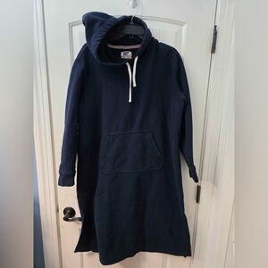 Lands' End Serious Sweats Black Hoodie